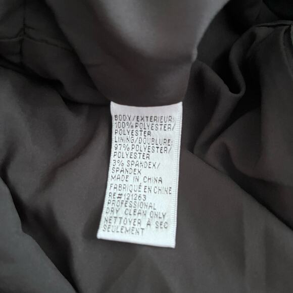 Mikael Aghal Pleated Printed Black Long Sleeve Crepe de Chine Maxi Dress Size 6 - Picture 10 of 10